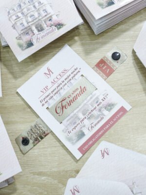 Pulsera impresa personalizada.