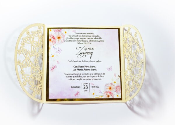 Invitacion mariposa