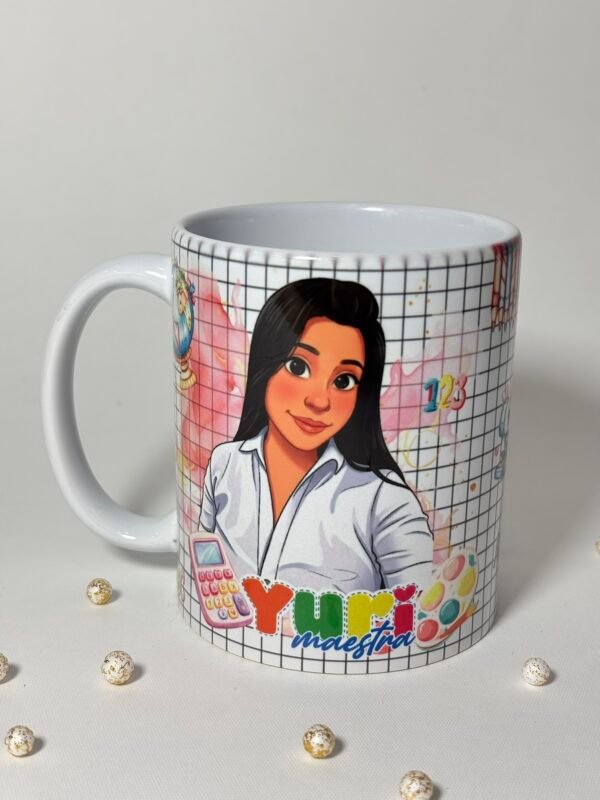 Taza Personalizada "Maestra Especial" – Diseño Ilustrado