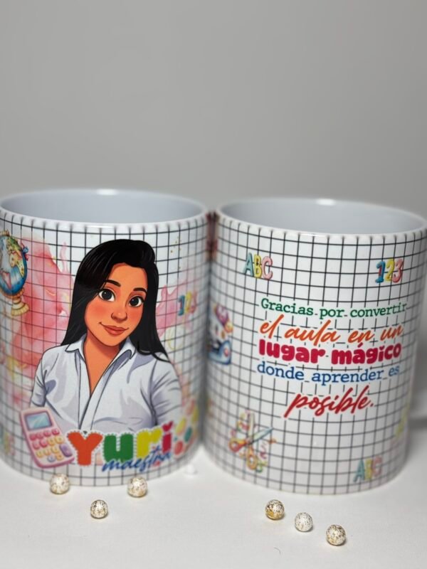 Taza Personalizada "Maestra Especial" – Diseño Ilustrado