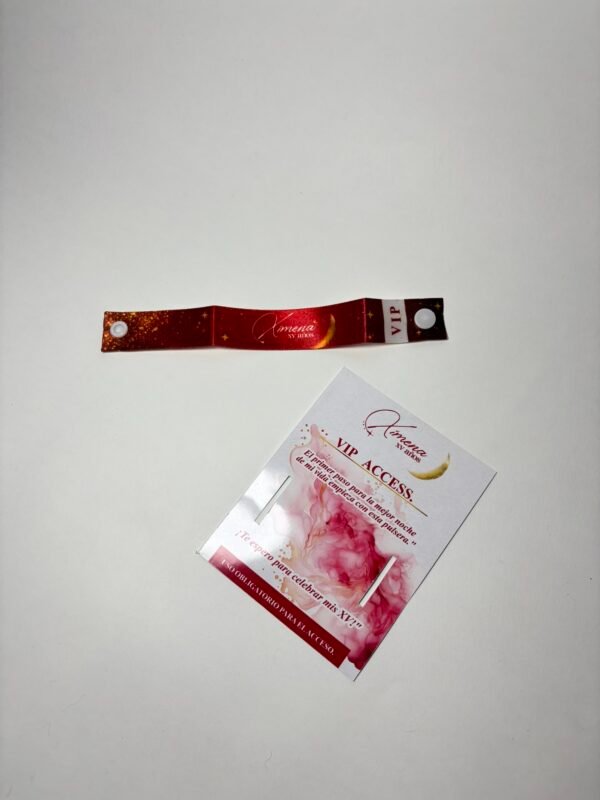 VIP Access: Pulsera pase VIP XV Años