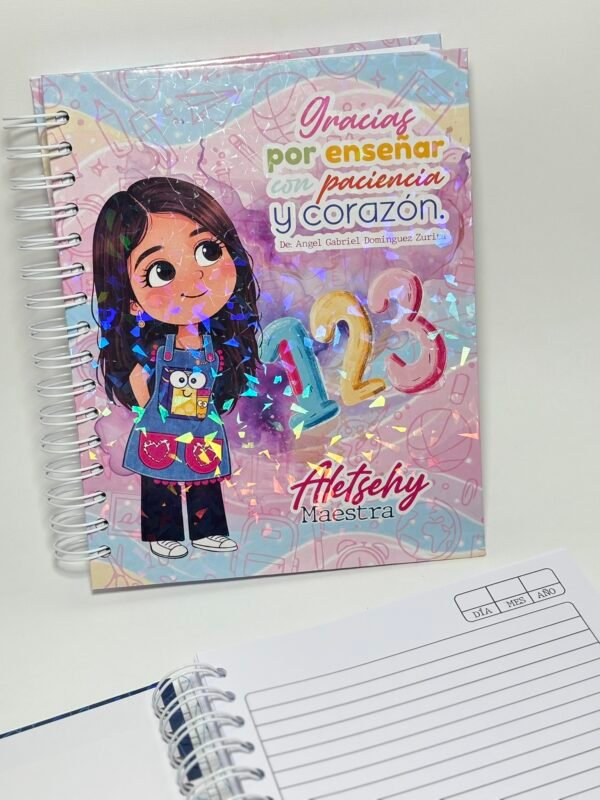 Libreta Personalizada "Maestra con Corazón" – Regalo Único y Especial