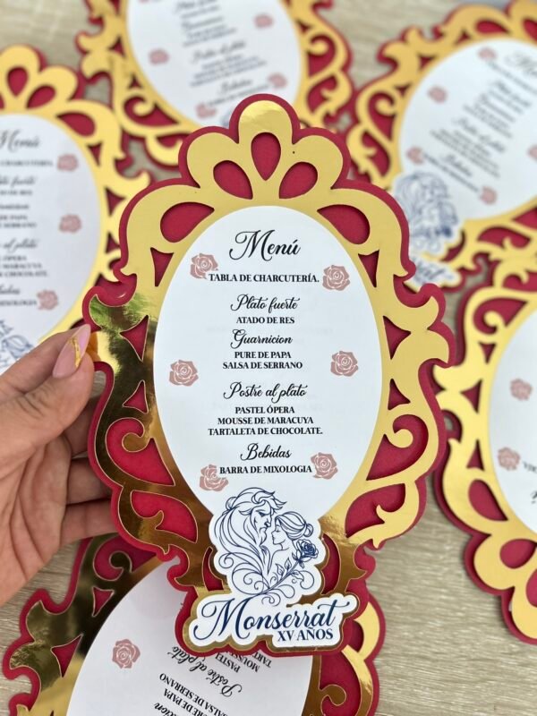 Menú 3D de Gala "Ébano de Seda"