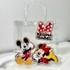 Dulcero Premium Transparente Personalizado – Edición Especial Mickey & Minnie